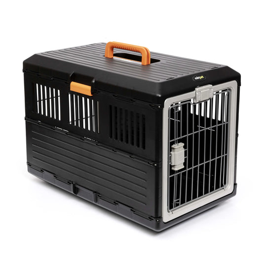Airline Dog Crate - IATA Approved & USA Compliant, Collapsible Travel Pet Carrier